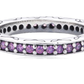 Anillo Pandora Eternity Crystals Purple