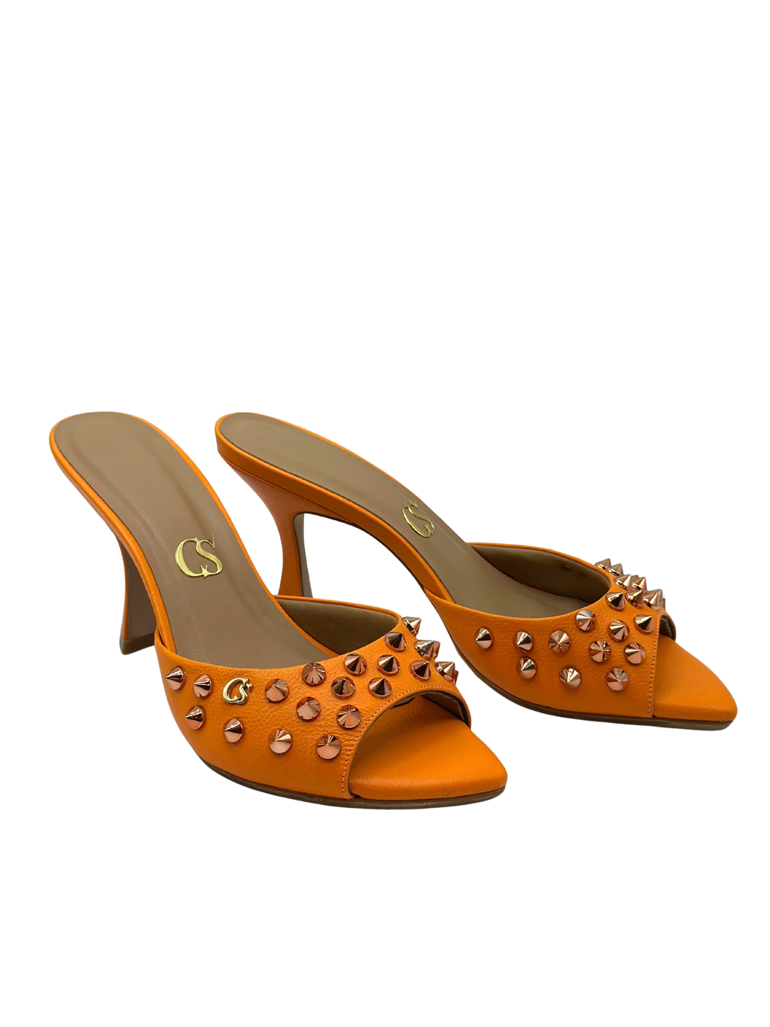 Sandalias Naranjas Carmen Steffens (38)
