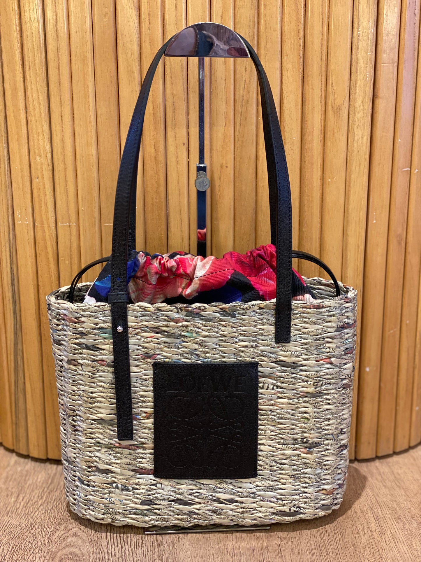 Cartera Loewe Newspaper Square Basket Bag + Organizador