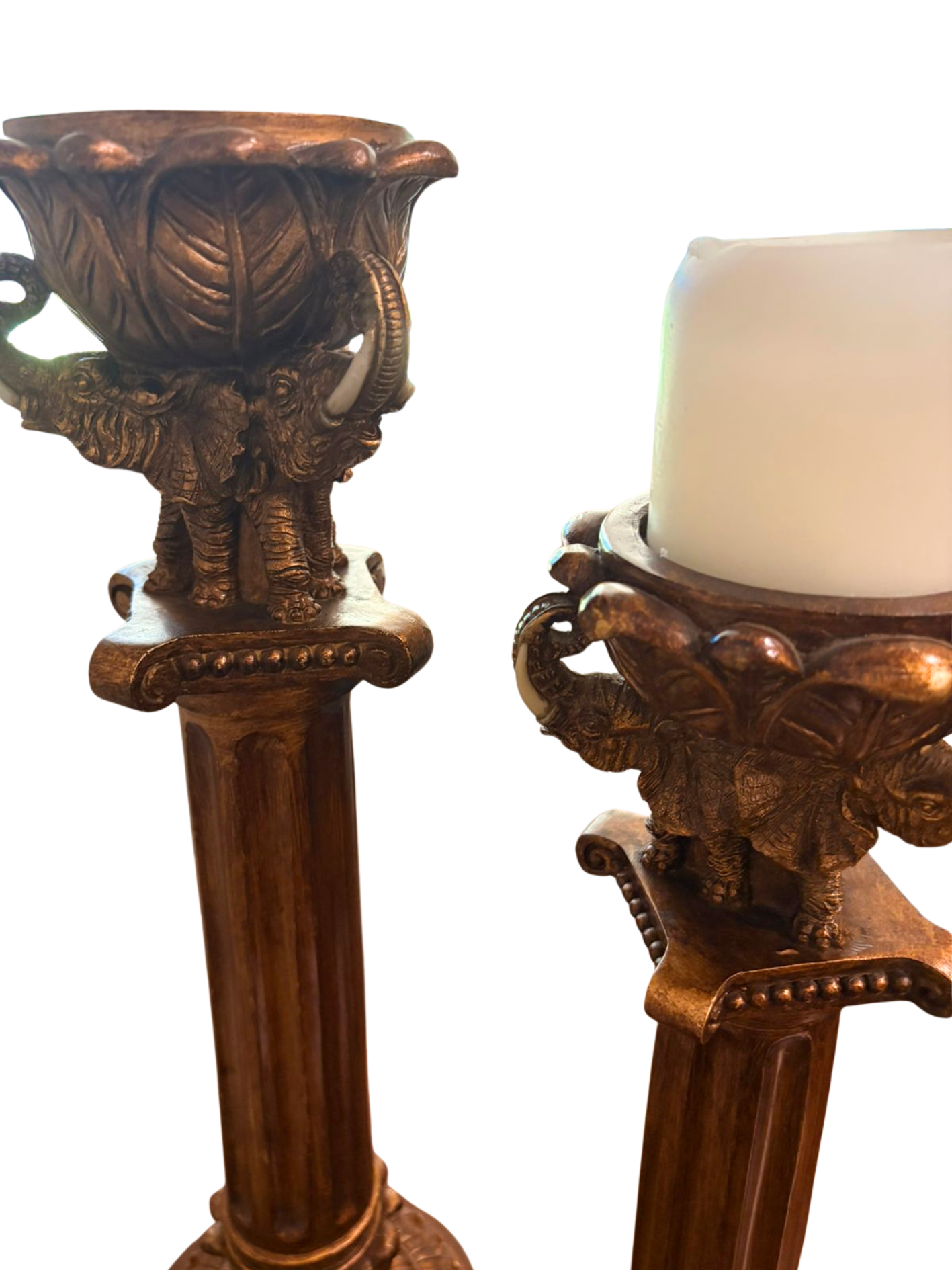 Set de Candelabros Elefantes