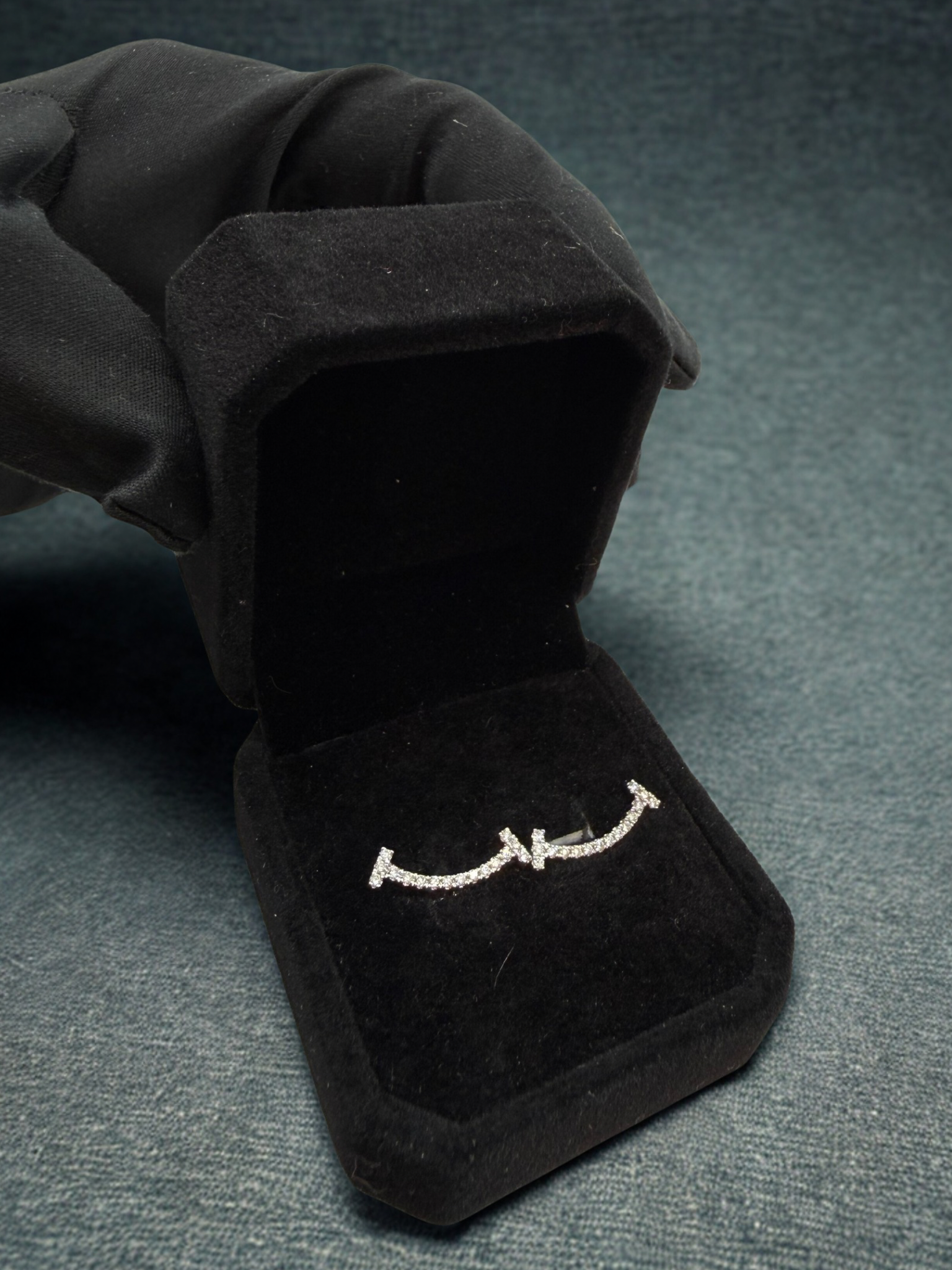 Aros Oro Blanco 14k Smiley