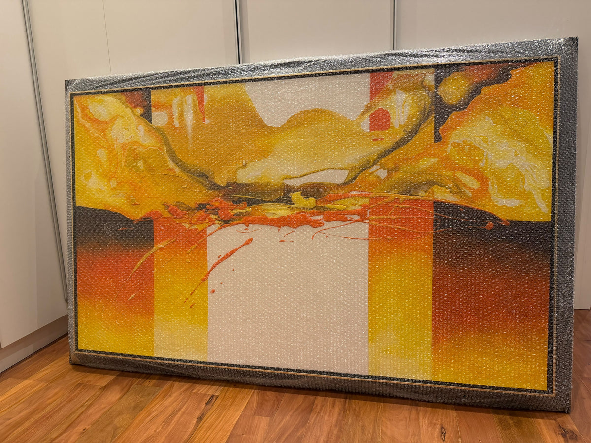Abstracto de Carla Ascarza 150 x 90 cm.