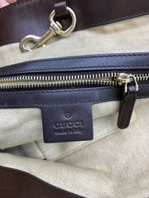 Cartera Gucci Craft Logo Tote Beige