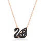 ⁠Collar Swarovski Dazzling Swan Doble Cara