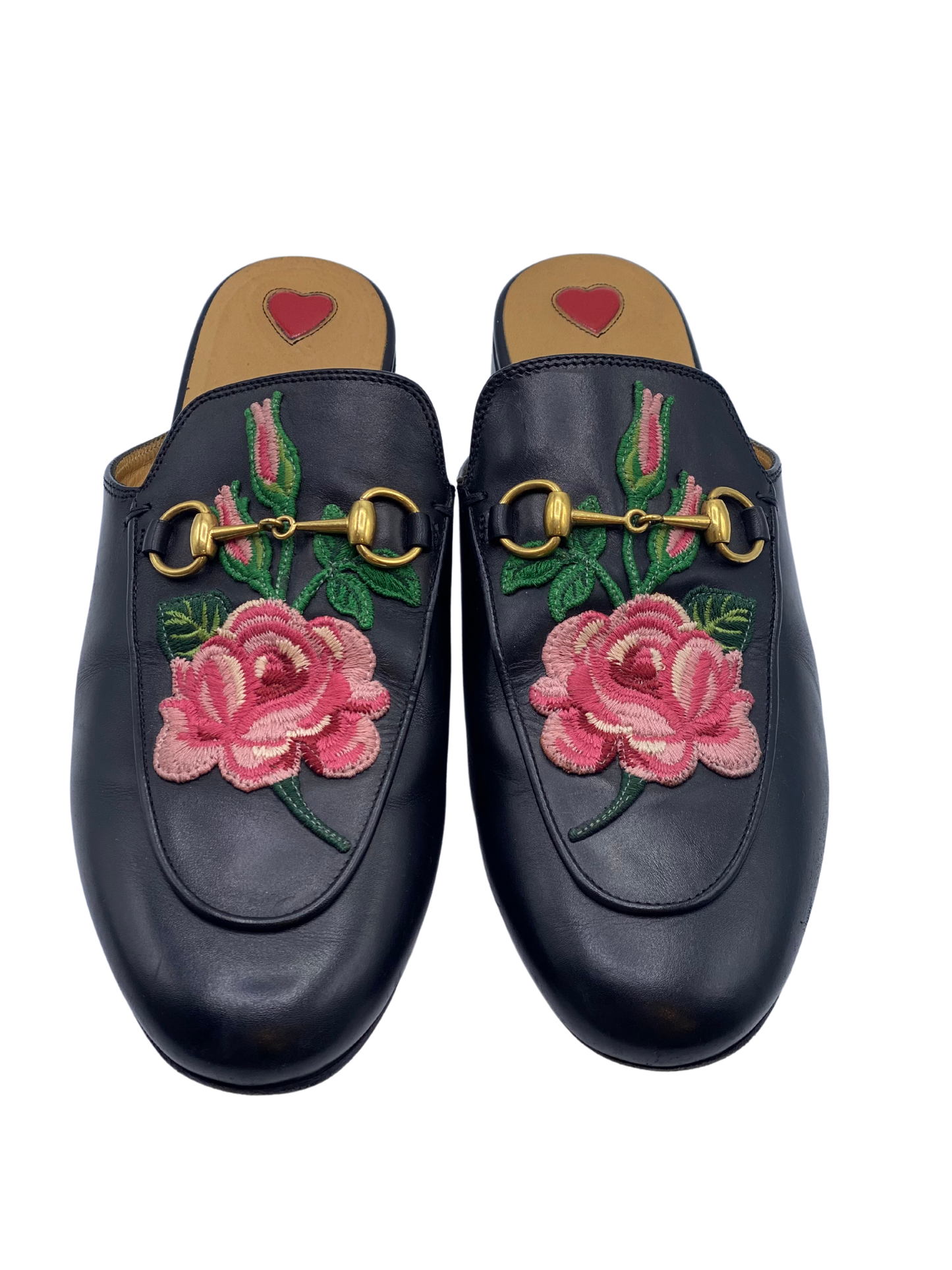 Mules Gucci Horsebit Floral (38)
