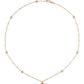 Collar Gucci Flower Double G con Diamantes