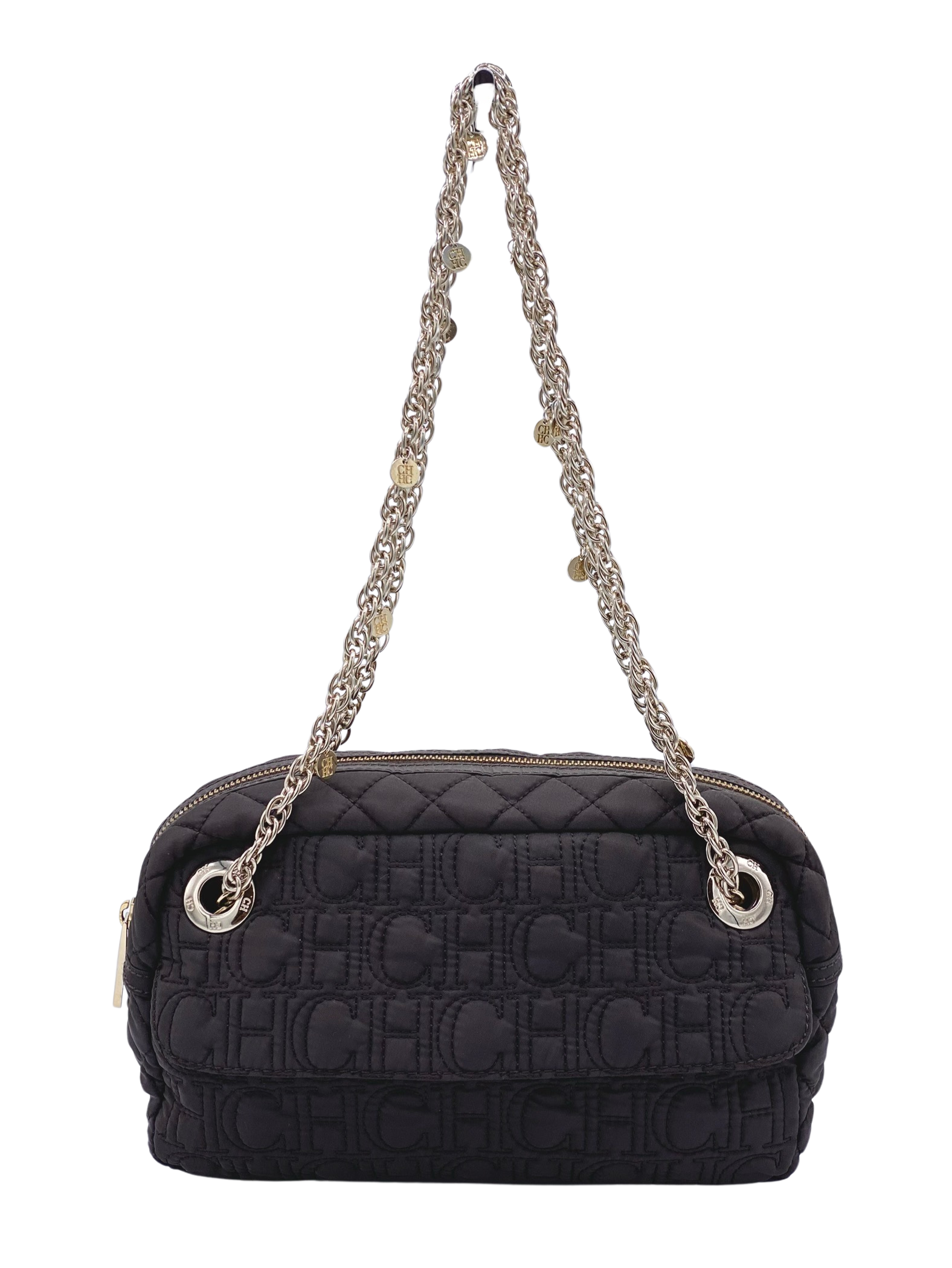 Cartera Carolina Herrera Quilted Nylon Chain Shoulder Bag