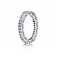 Anillo Pandora Eternity Crystals Purple