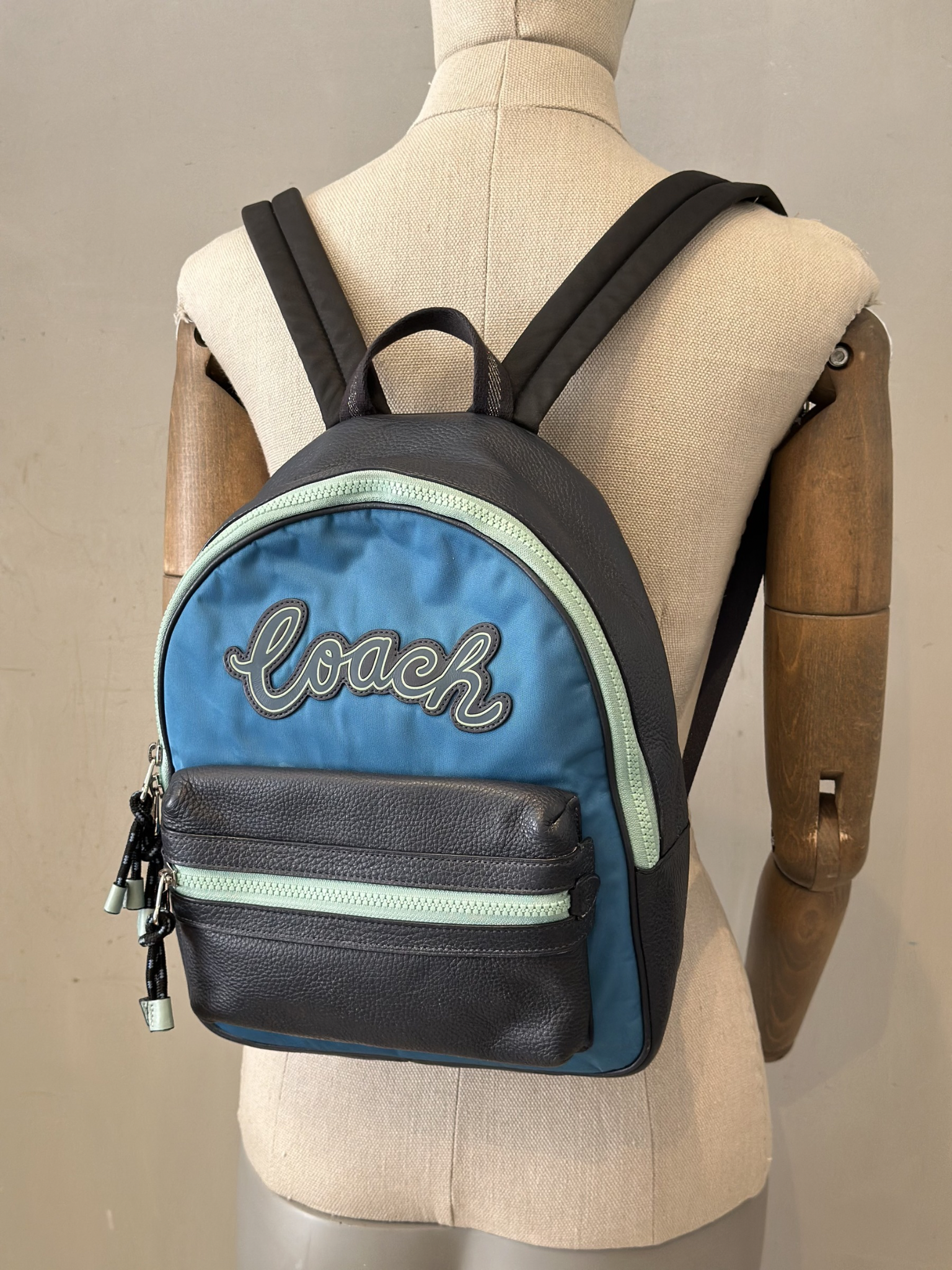 Mochila Coach Azul Vale Slingpack