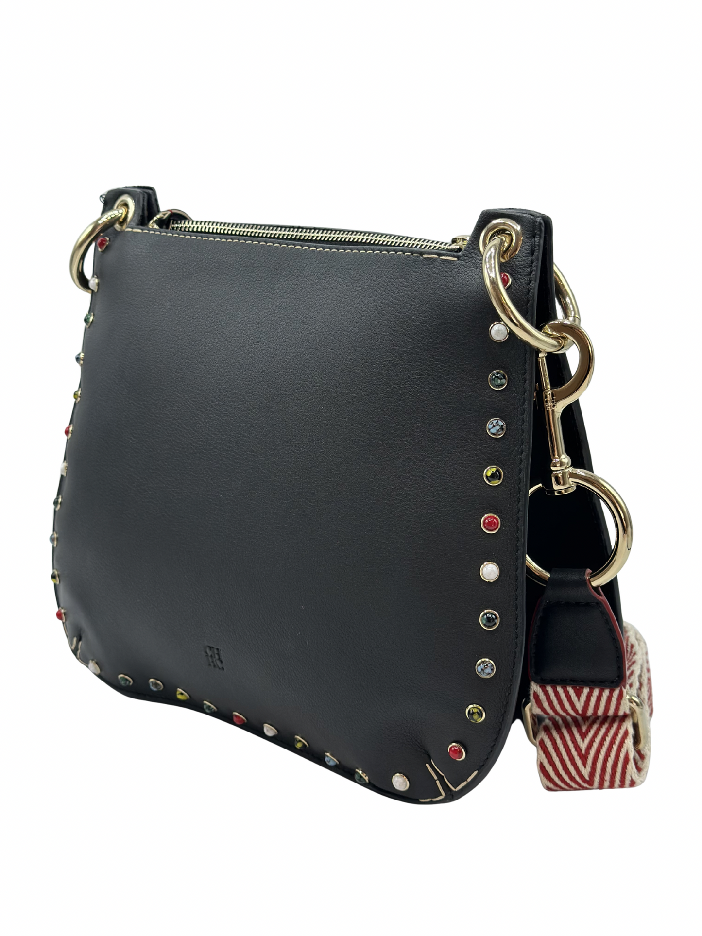 Bandolera Grande con Tachuelas Carolina Herrera