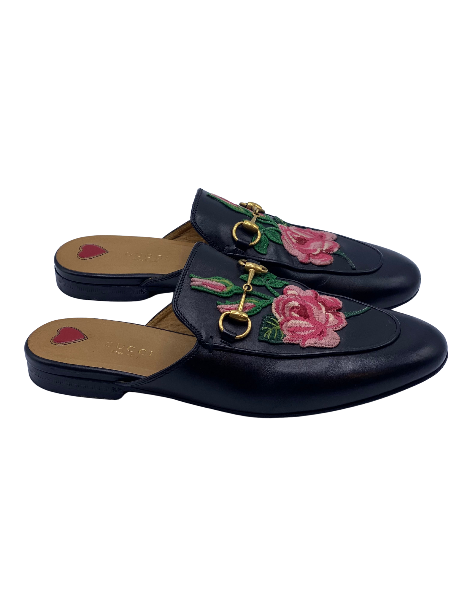 Mules Gucci Horsebit Floral (38)