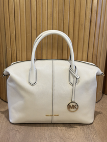 Cartera Blanca Michael Kors Hyde Large Satchel
