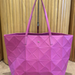 Cartera Purificación García Origami Fucsia