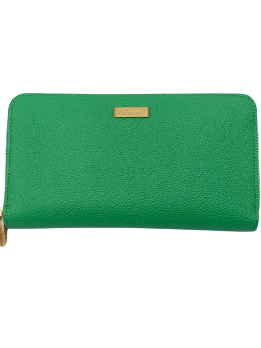 Billetera Chopard Zip Around Verde