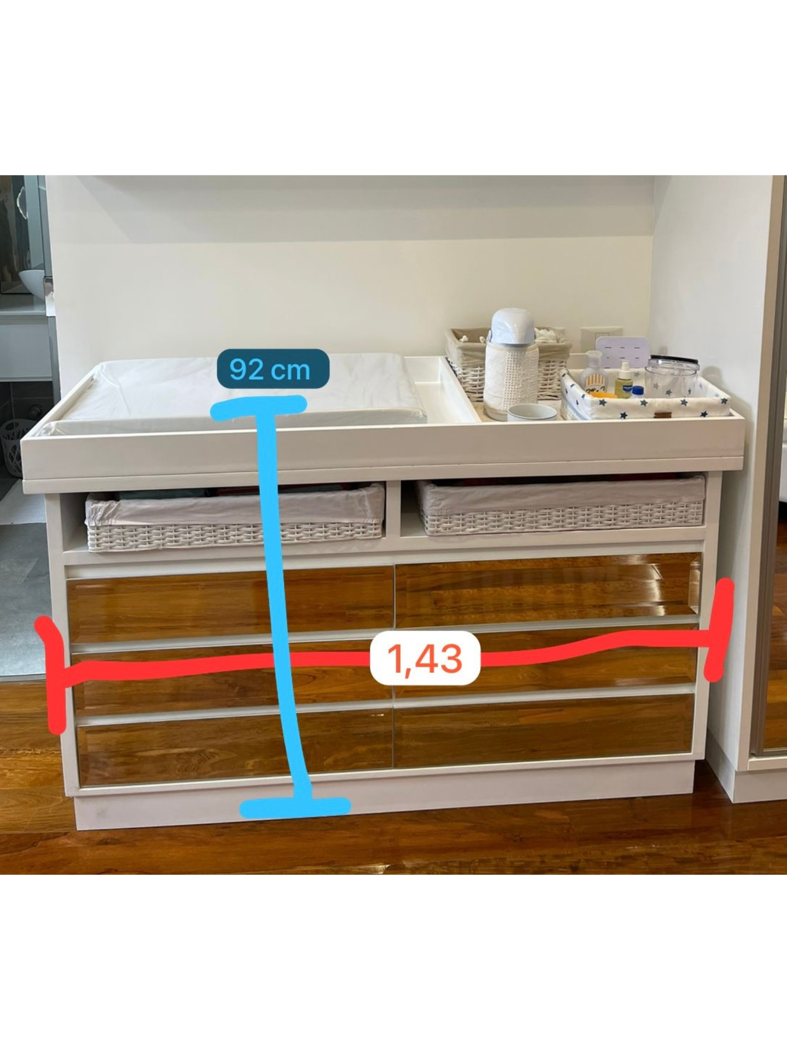 Cambiador Cuna Bella