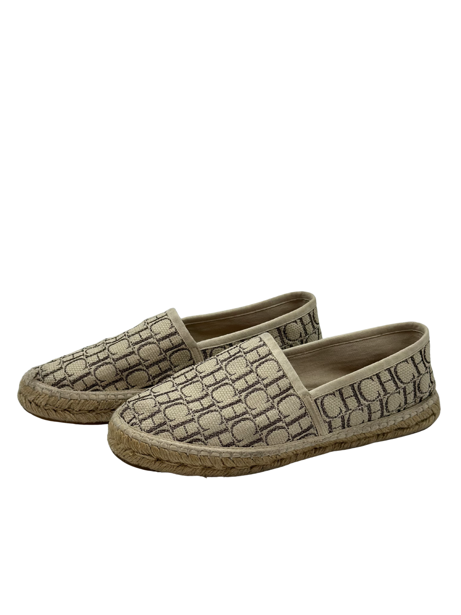 Alpargatas Beige Carolina Herrera Monogram (36)
