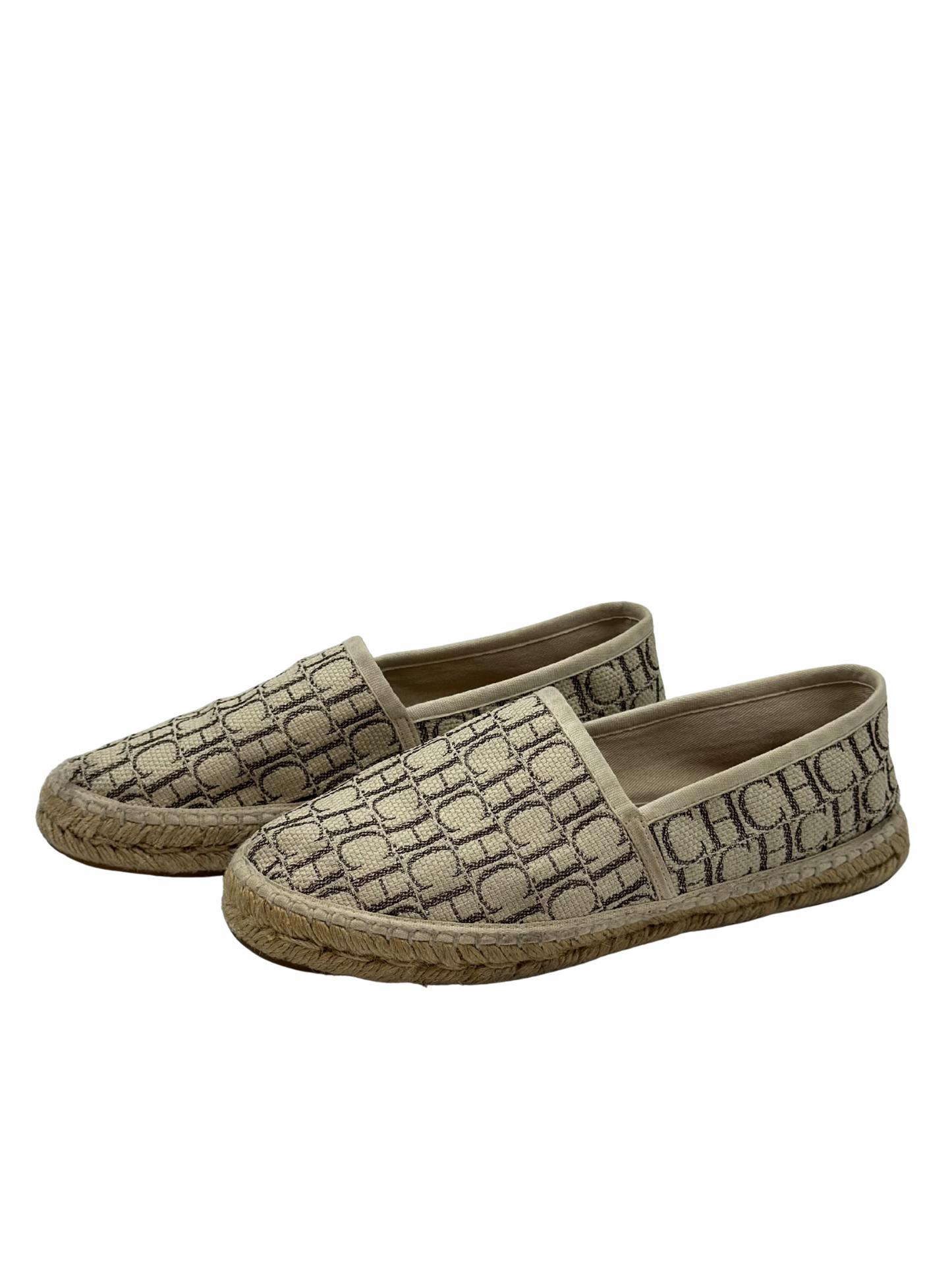Alpargatas Beige Carolina Herrera Monogram (36)