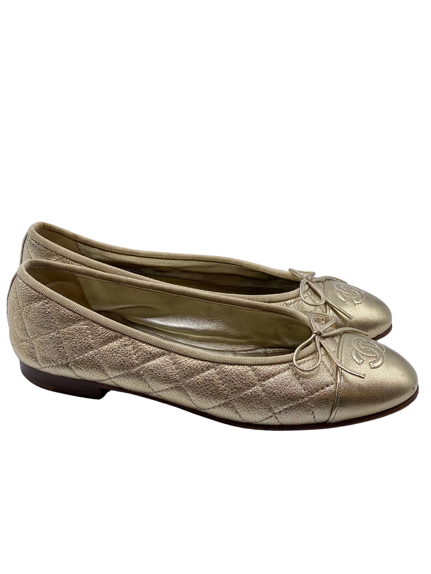 Chatita Bailarina Chanel Dorada (38)