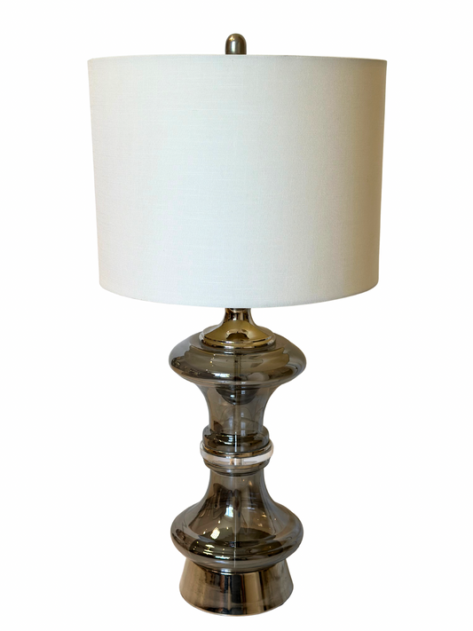 Lampara con Base de Vidrio de Galería Bonita