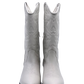 ⁠Bota Texana Steve Madden Hayward White Leather (39)
