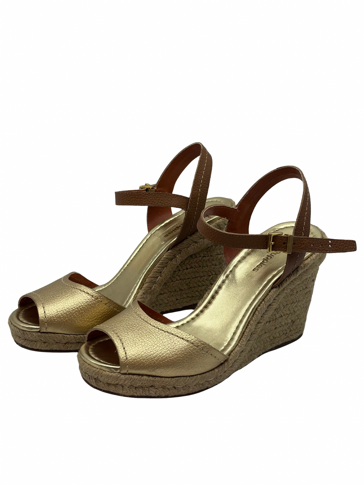 Sandalias Doradas Hush Puppies (38)