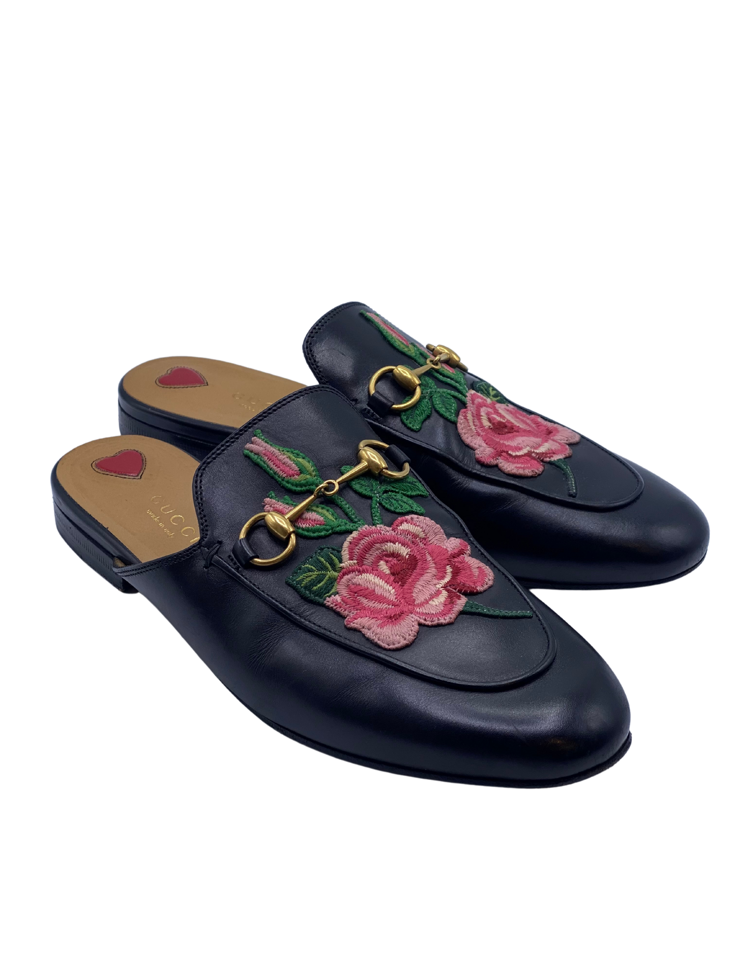Mules Gucci Horsebit Floral (38)
