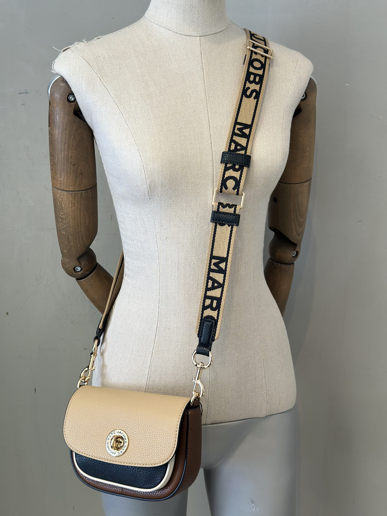 Bandolera Pequeña Marc Jacobs Colorblock Signet