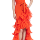 Vestido Naranja Badgley Mischka (Talle 4)