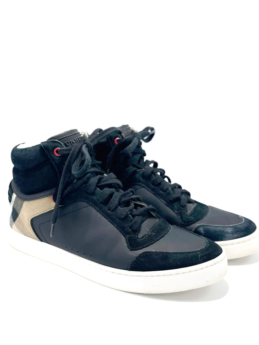 Champion Burberry High Top Reeth Trainers (43)