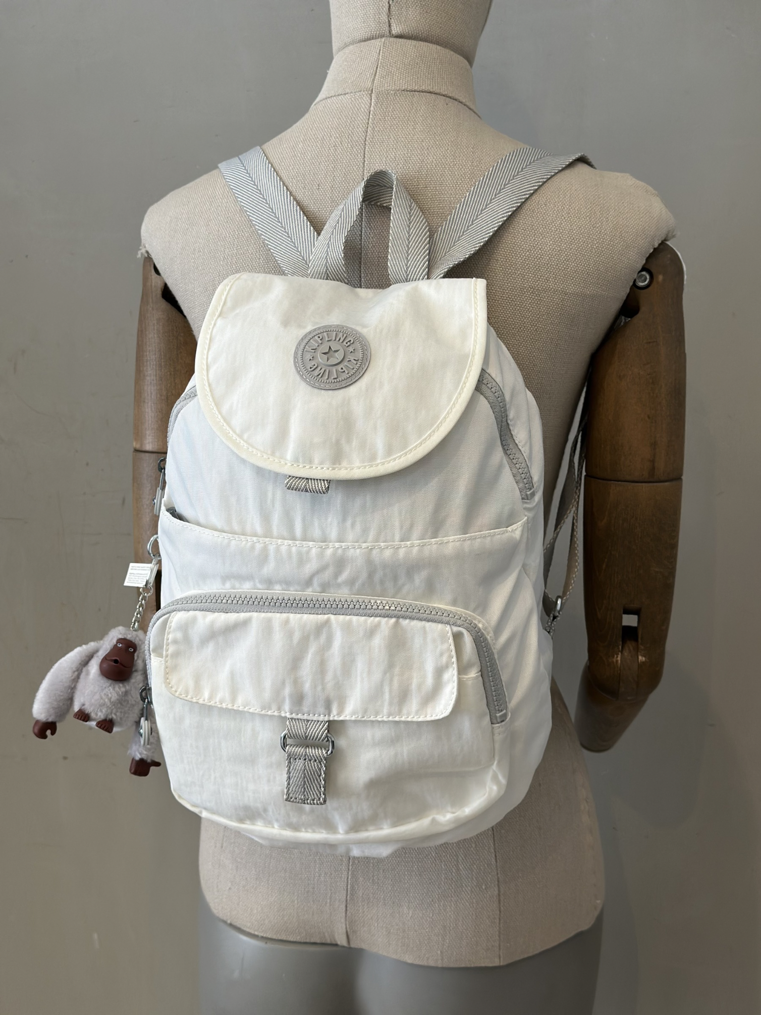 Mochila Blanca Kipling Firefly Up
