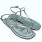 Sandalia Prada Laminated Thong Sandals (EU35)
