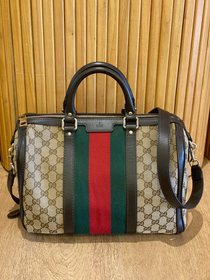 Bolso de Mano Gucci Vintage Boston Ophidia Line