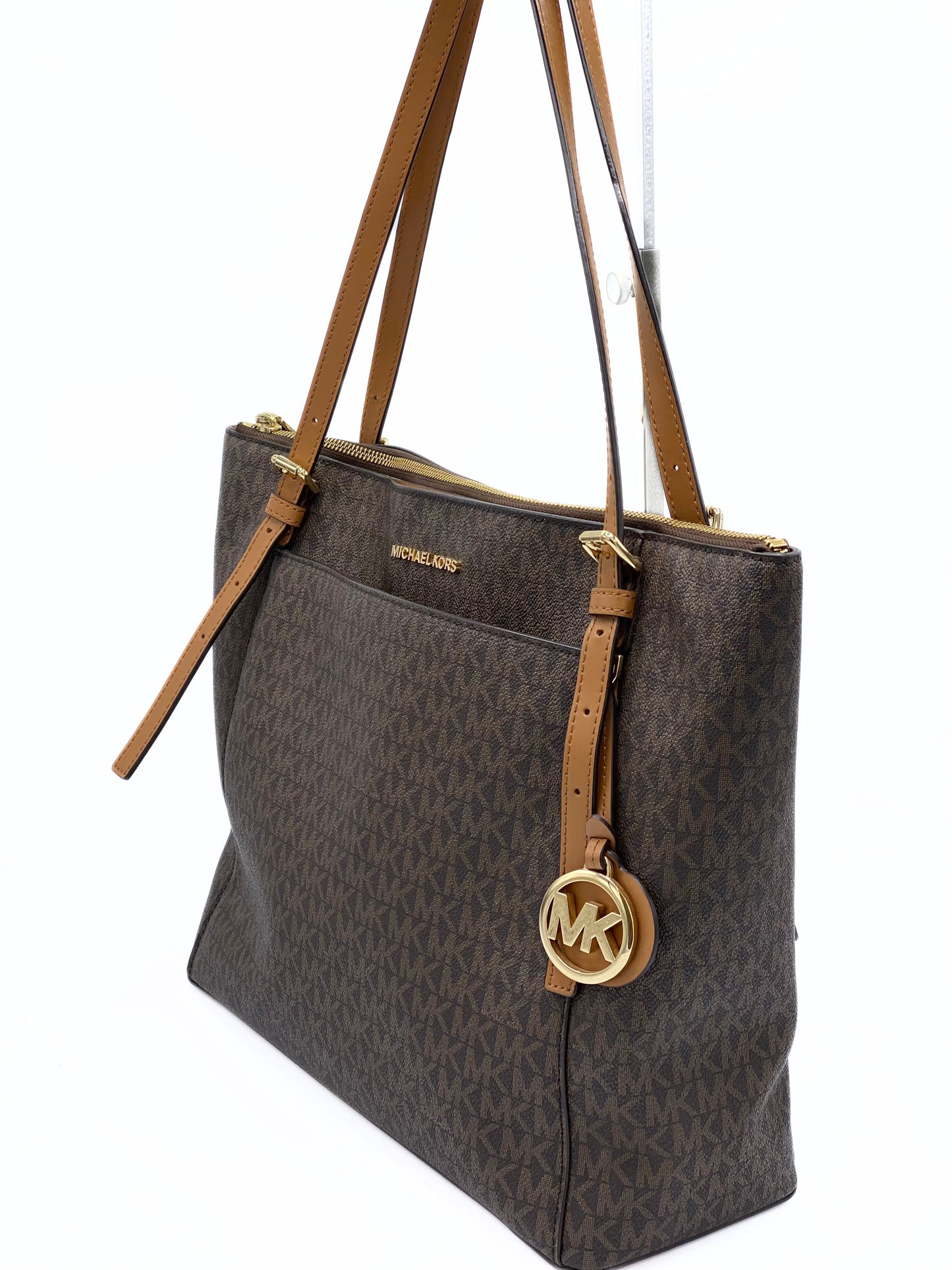 Cartera Michael Kors Ciara Monogram Marron