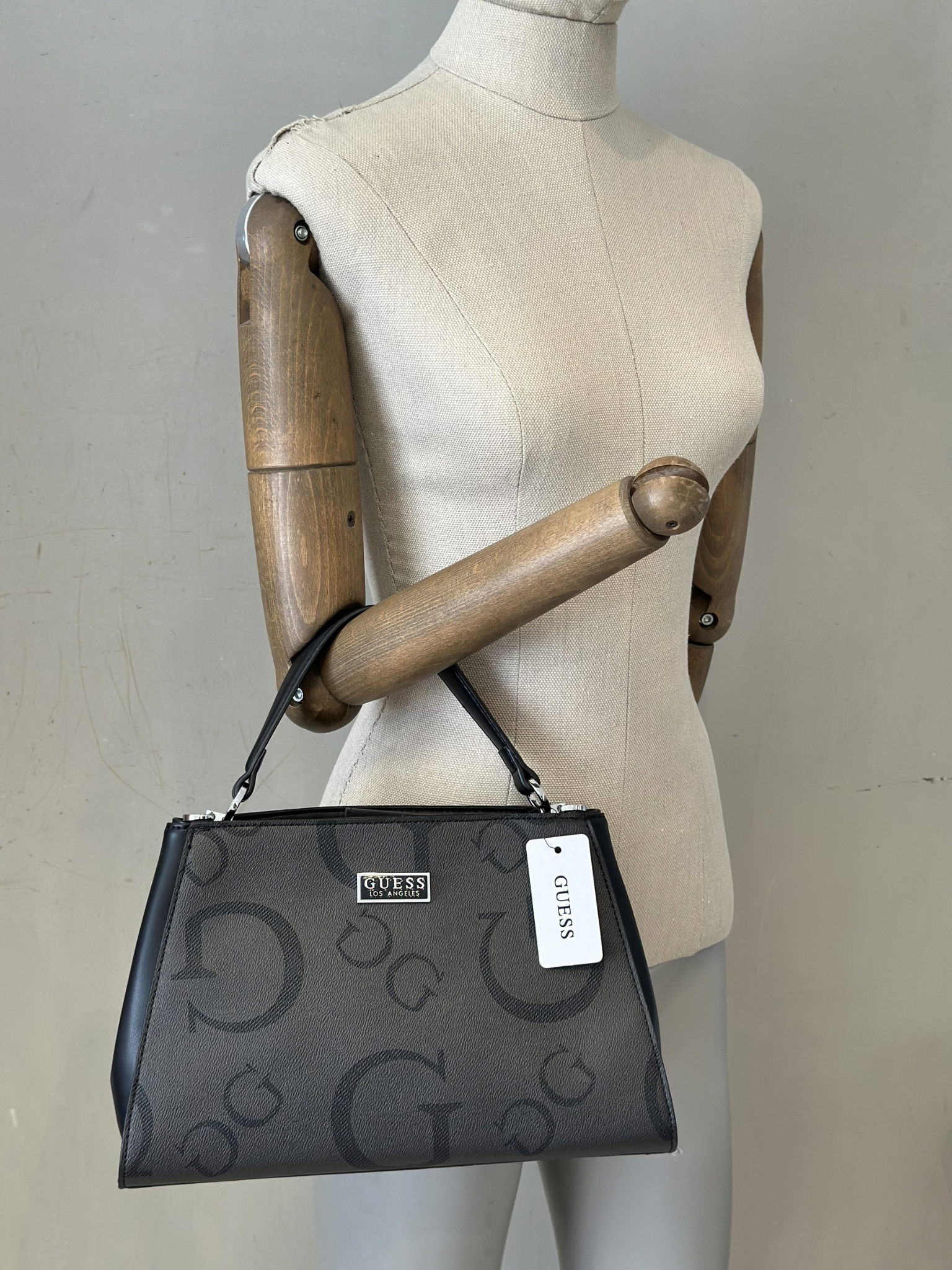 Cartera de Mano Gris Guess