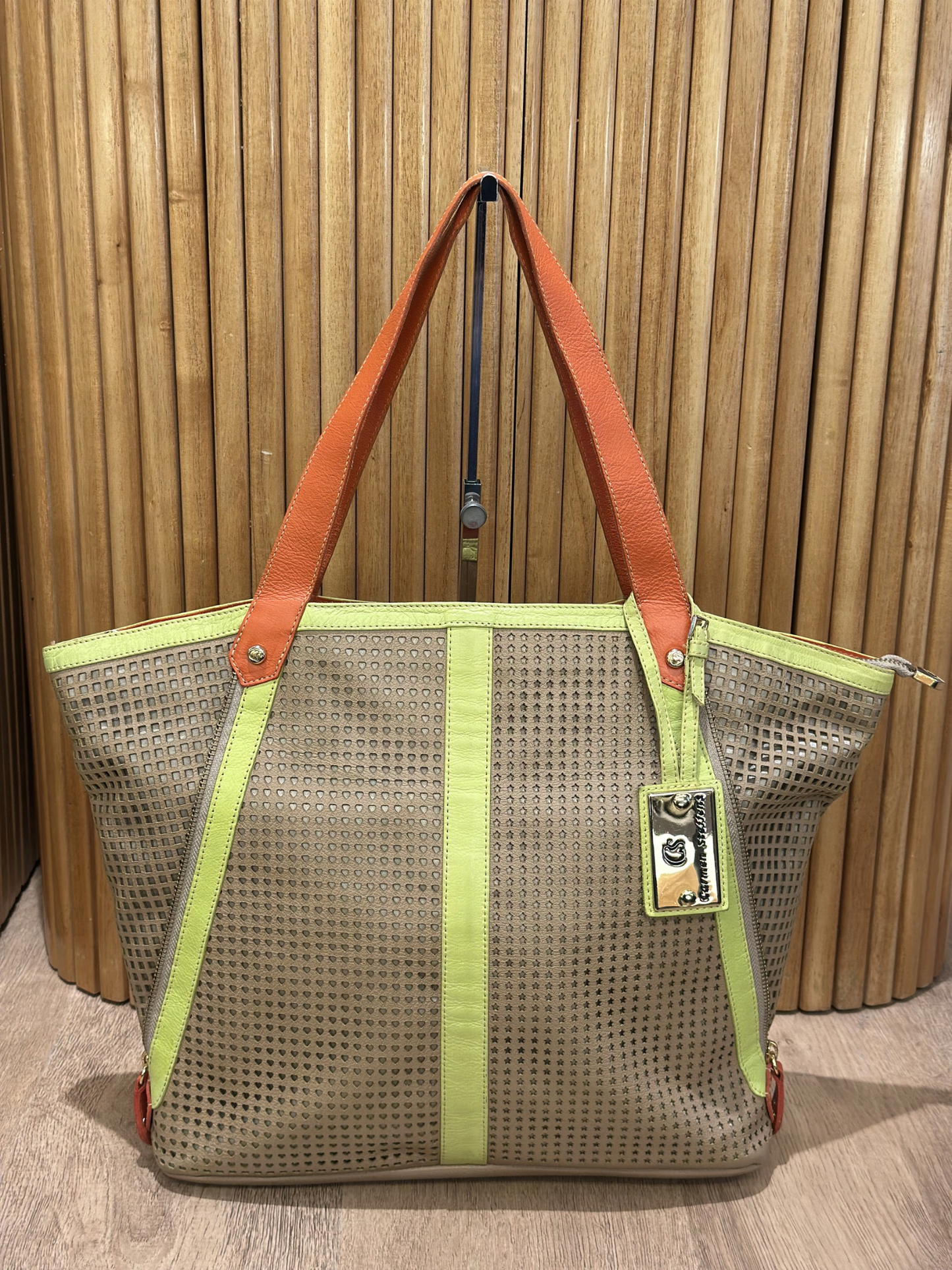 Cartera Beige Carmen Steffens Tote Bag