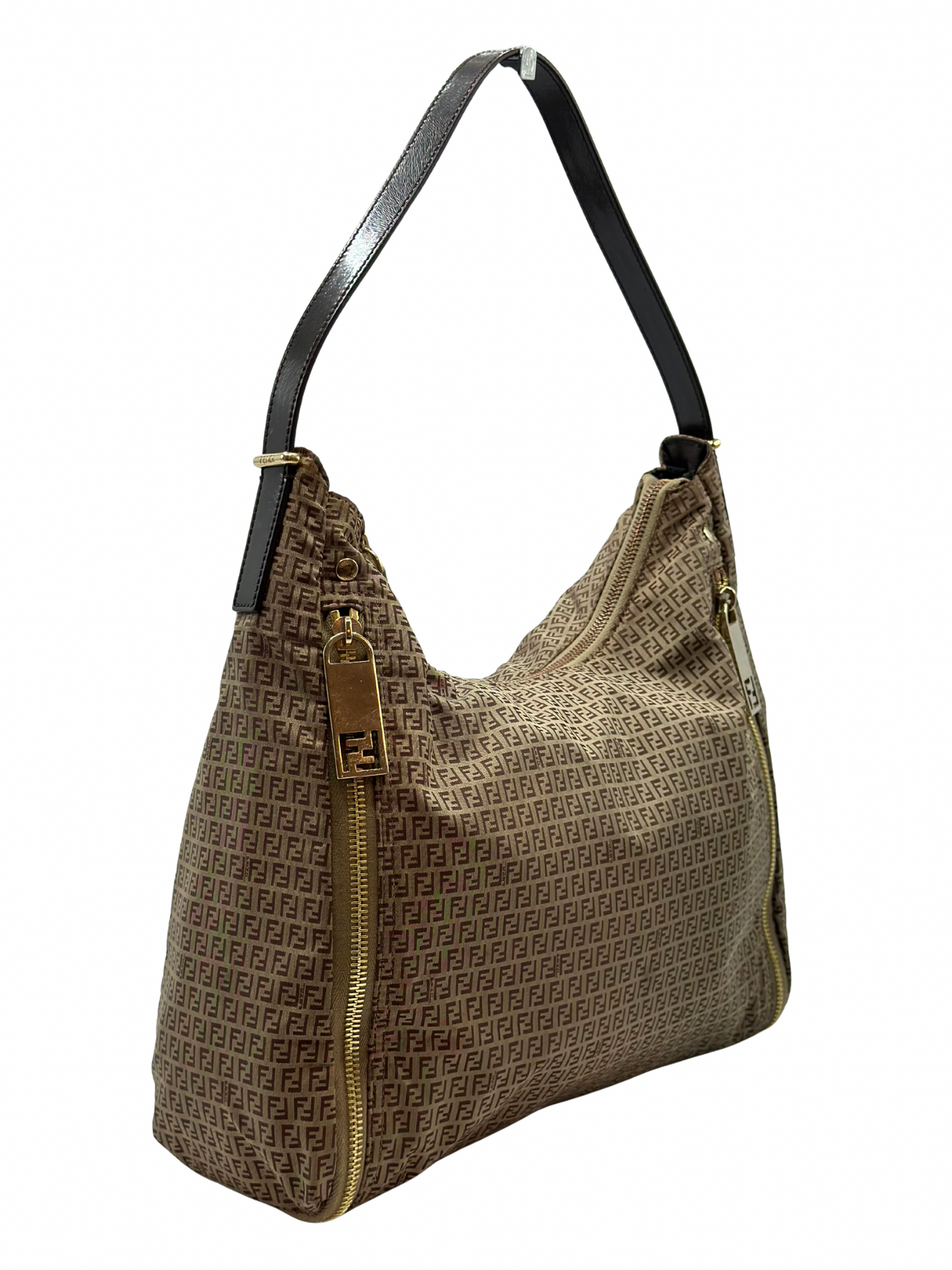 Cartera Beige Fendi Zucca Vintage