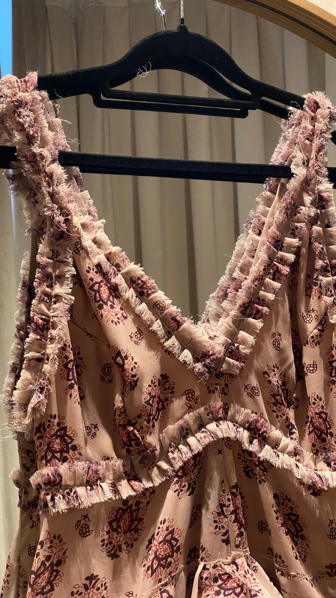 Vestido Largo Rosa La Paix (Talle P)