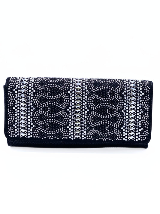 Clutch Sobre Carmen Steffens Studded Negro