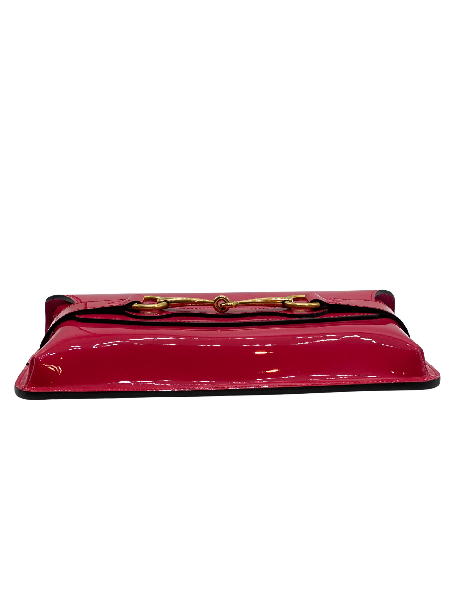 Clutch Gucci Horsebit Rojo Frambuesa