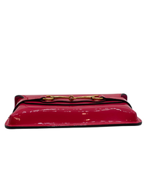 Clutch Gucci Horsebit Rojo Frambuesa