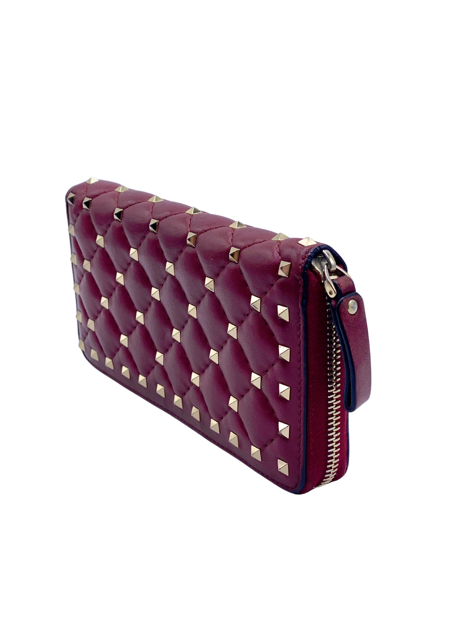 Billetera Valentino Garavani Rockstud Roja
