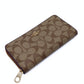 Billetera Coach Monogram Zip Around