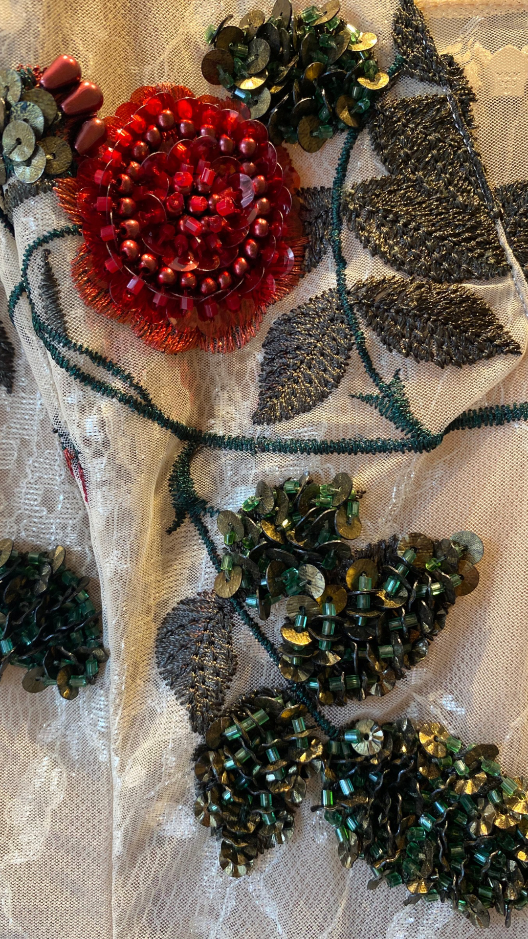 Vestido Pat Bo Floral Off White (Talle S)