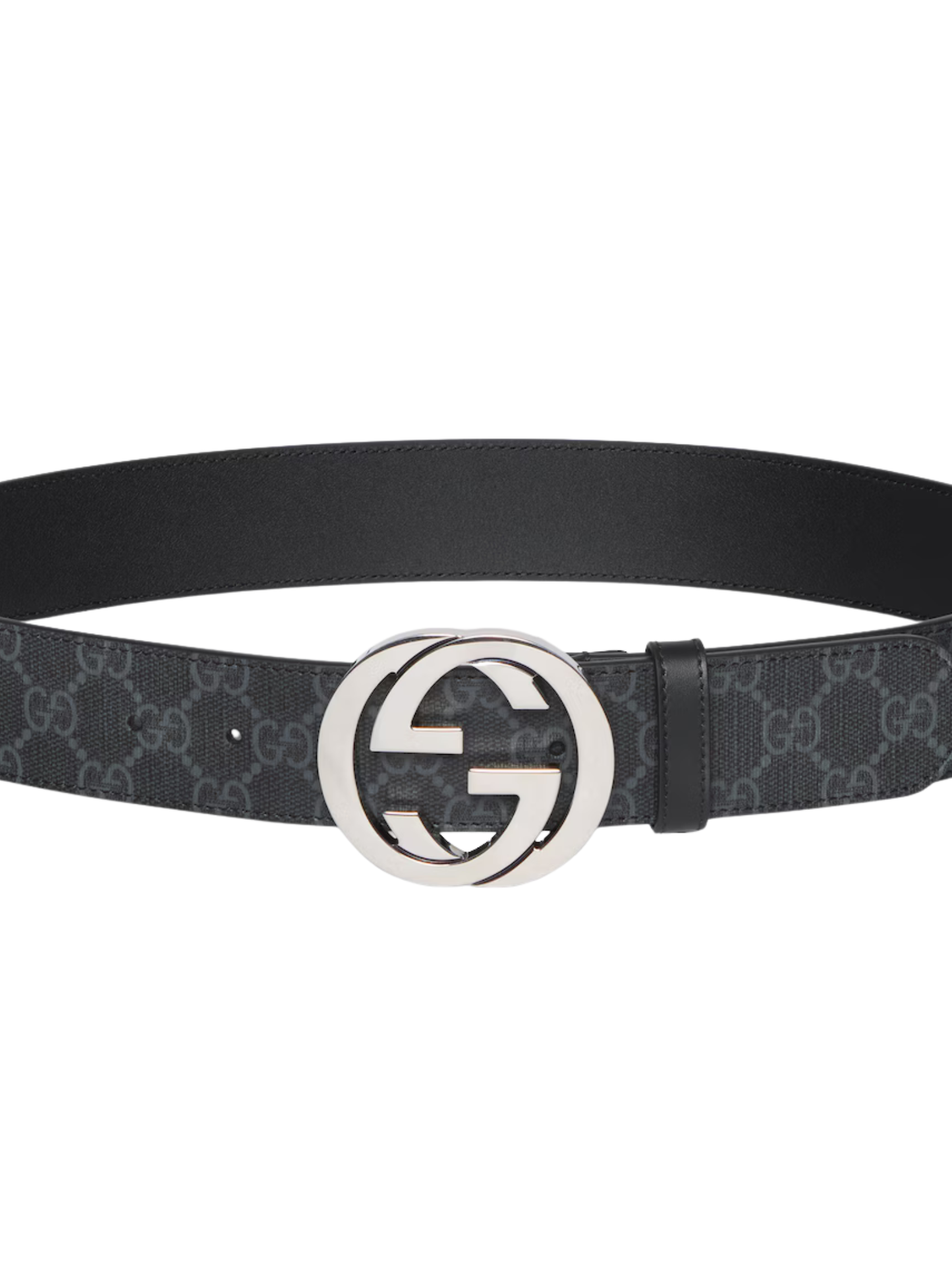 Cinto Gucci con Hebilla Entrelazada GG Supreme (115cm)