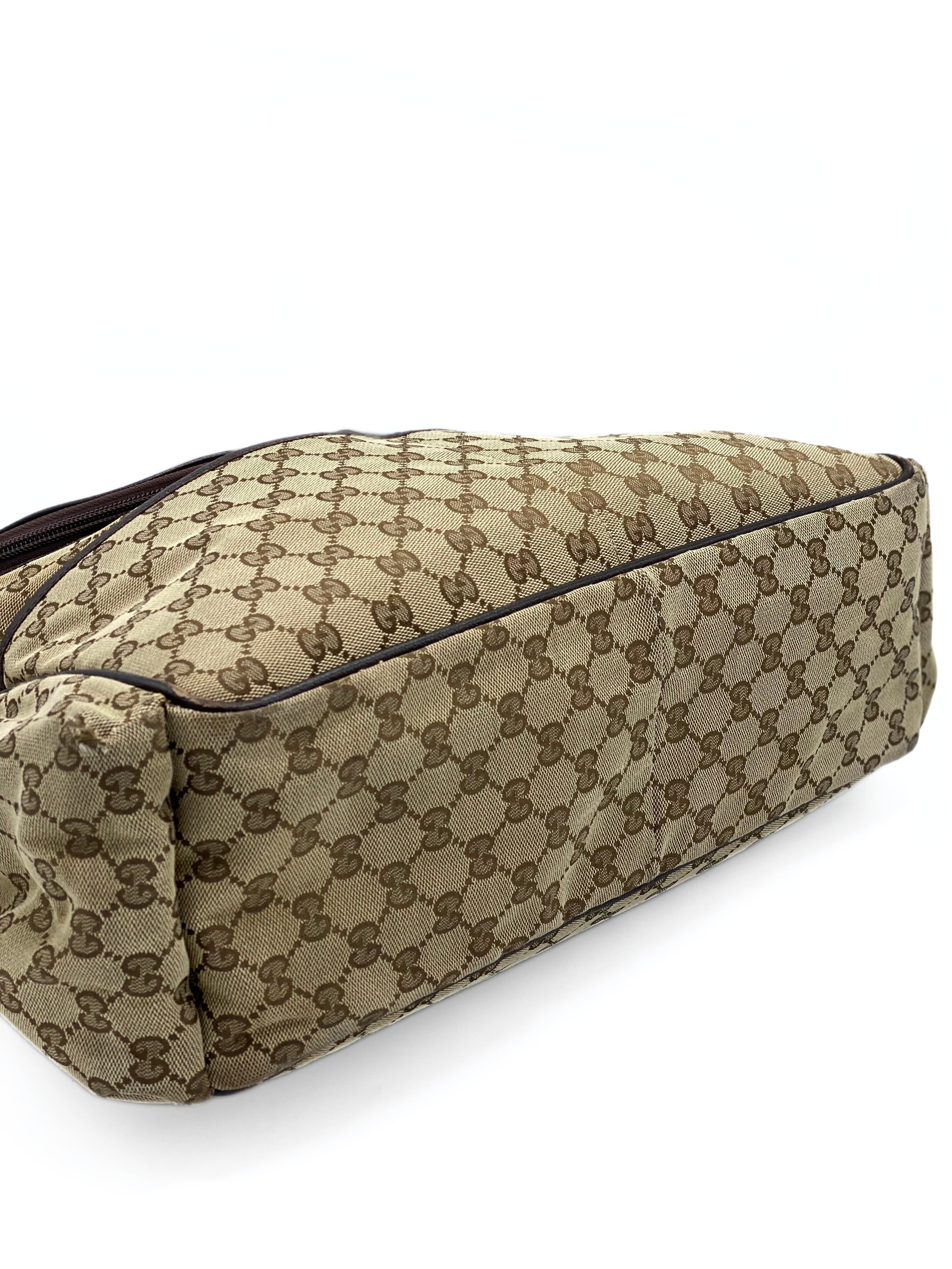 Pañalera Diaper Bag Gucci GG + Cambiador