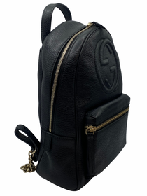 Mochila Negra Gucci Soho Interlocking