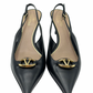 Sandalias Negras Valentino V Logo The Bold Edition (39.5)