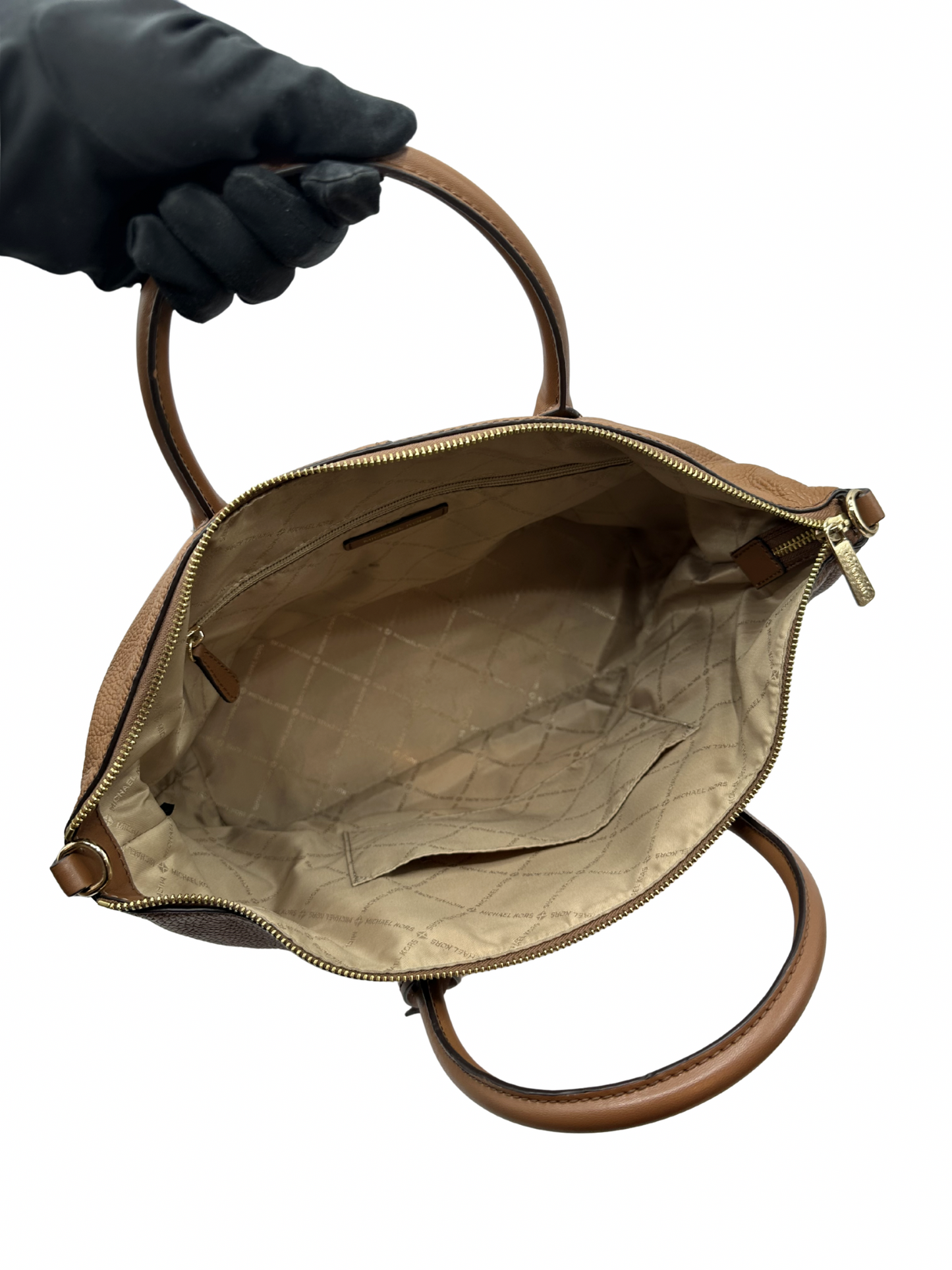Cartera Marrón Michael Kors Hyde Large Satchel