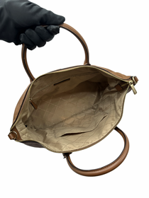 Cartera Marrón Michael Kors Hyde Large Satchel