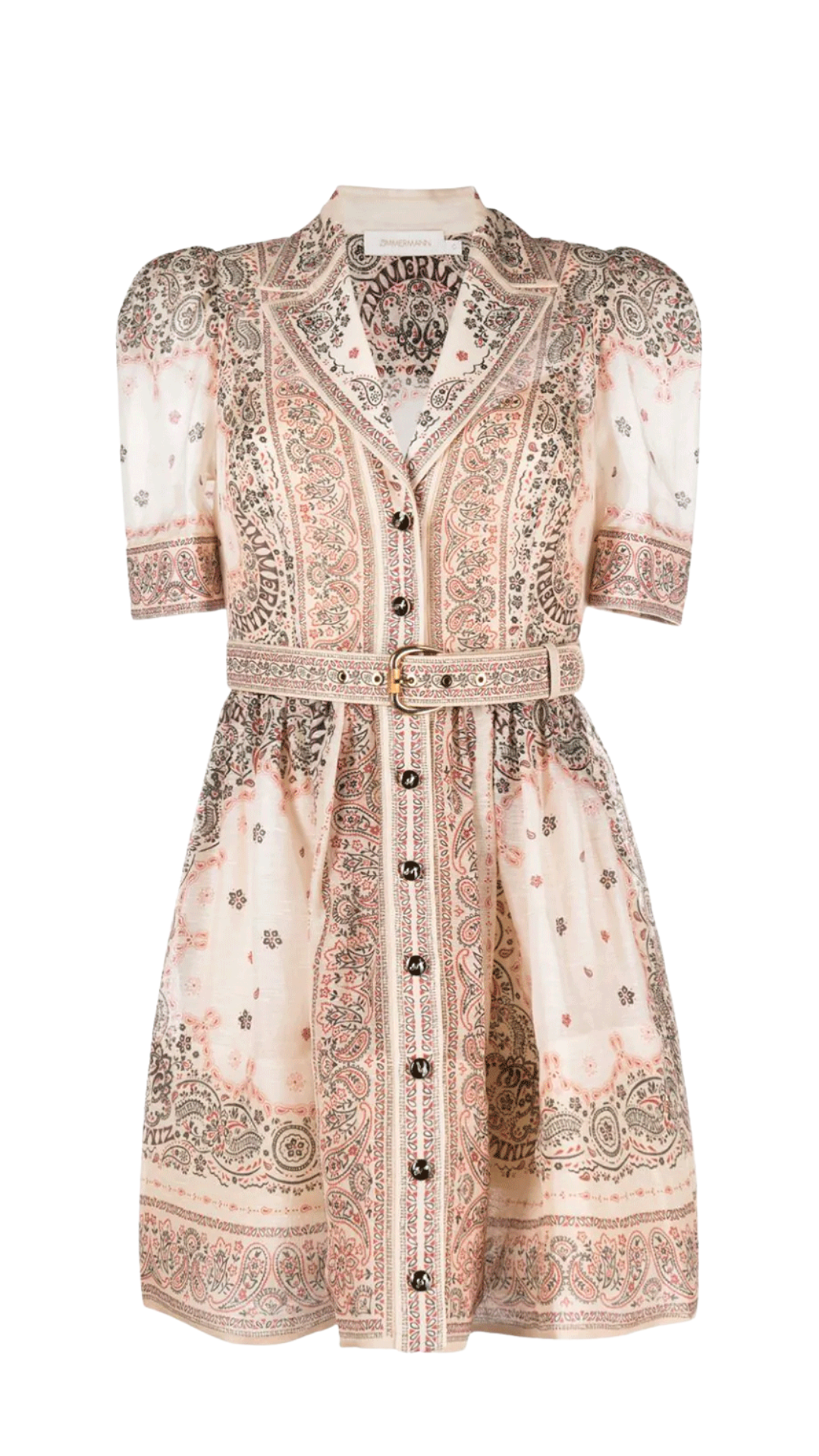 Vestido Corto Zimmermann Matchmaker Bandana Print (Talle 1)